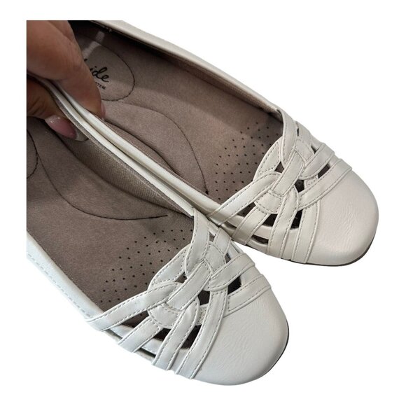 Life Stride Diverse Women SZ 9M White Slip On Flat Shoes - Picture 11 of 12